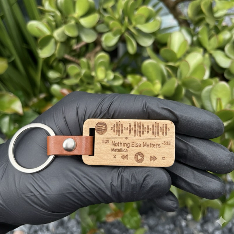 🎵 Chaveiro Personalizado Estilo Spotify – Sua Música Favori