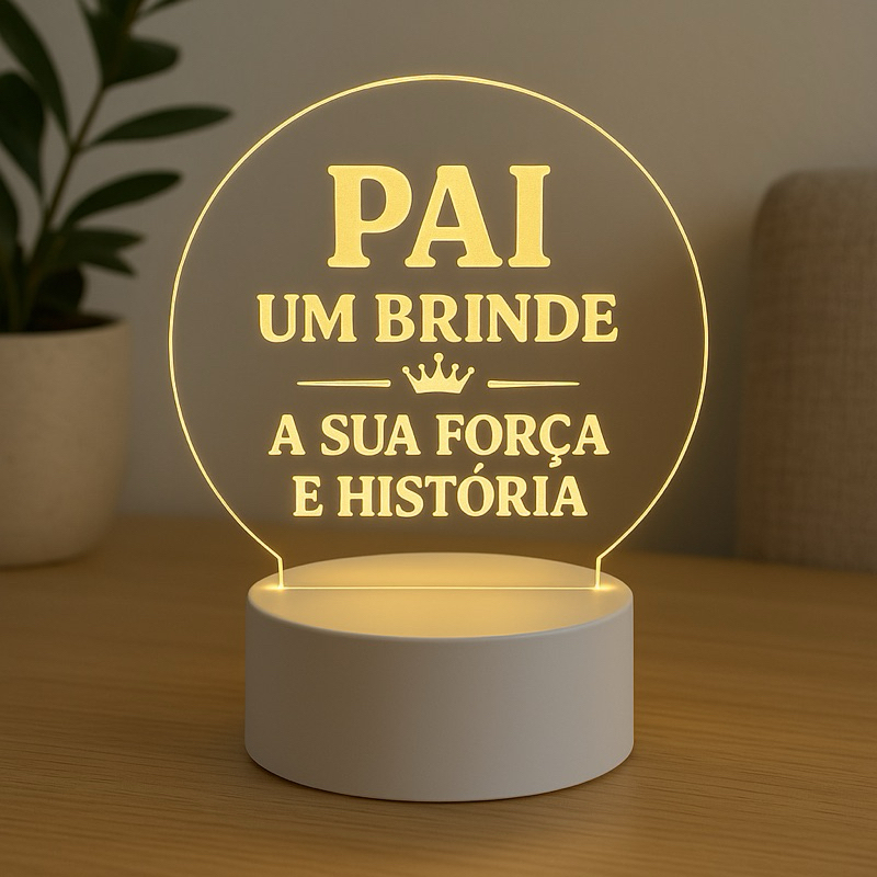 Luminária Acrílico Personalizada Estilo Spotify | Escaneável